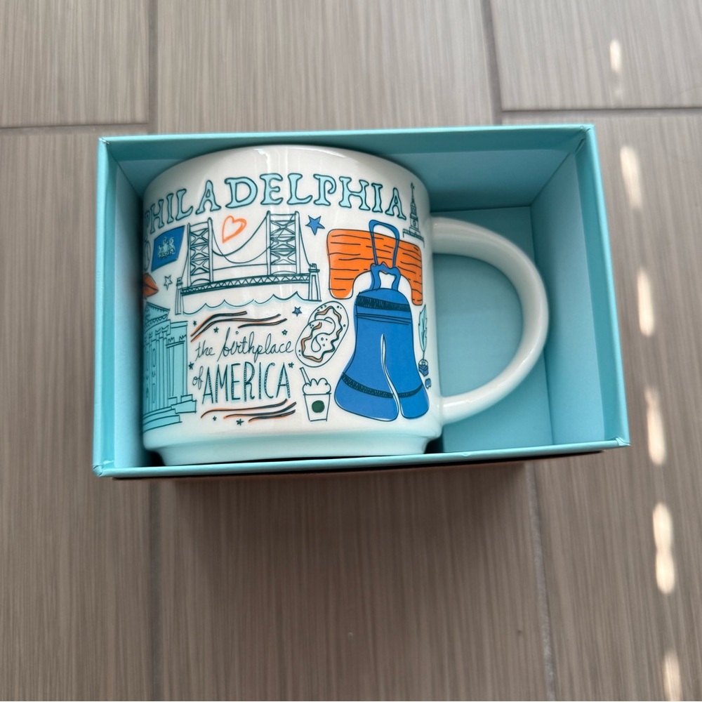NIB Starbucks Philadelphia Pennsylvania BTS Been There Series mug cup 14oz new